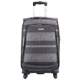 Highbury 4 Wheel Spinner Trolley Cases Multiple Sizes In Multi Box / Grey Stripe / Blue Box (L,M,S,Set Of 3)