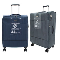 Highbury Savile Row Stylish Light Weight Expandable TSA Lock Luggage Cases 10 Warranty