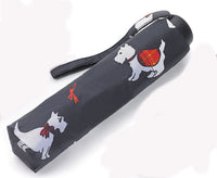 Incognito Scottie Dog Pattern Compact Umbrella