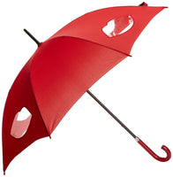 Lulu Guinness by Fulton Ladies Kensington-1 Long Umbrella Cut Out Lips