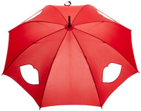 Lulu Guinness by Fulton Ladies Kensington-1 Long Umbrella Cut Out Lips