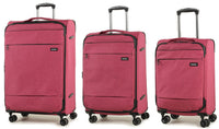 Members Beaufort Lightweight Expandable Four Wheel Spinner Suitcase Luggage