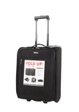 Members Flatpack 55cm Ryanair Compliant Carry-on Foldable Two Wheel Trolley Suitcase