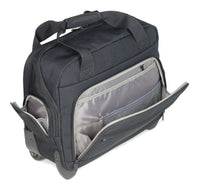 Members On-Board Black & White Polka Lightweight Laptop Case on Wheels