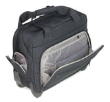 Members On-Board Black & White Polka Lightweight Laptop Case on Wheels