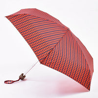 Orla Kiely by Fulton Ladies Tiny-2 Bi-Colour Compact Umbrella Stem Colour Print