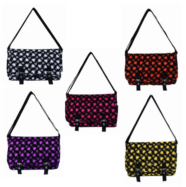 Pour Moi Suede Heart Dispatch Messenger Bag