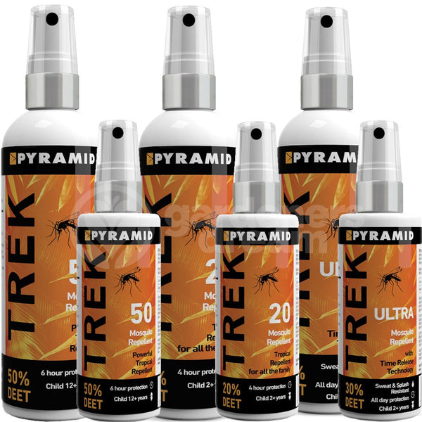 Pyramid Trek Insect Repellent Pump Sprays Various Strengths