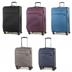 Rock Deluxe-Lite Super Lightweight Expanable Four Wheel Spinner Luggage in Various Colours