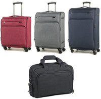 Rock Madison Lightweight Expandable Four Wheel Spinner Suitcase Various Colours