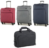 Rock Madison Lightweight Expandable Four Wheel Spinner Suitcase Various Colours