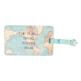 Sass & Belle Vintage Map Compact Folding Umbrella