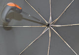 Soake Mens Auto Compact Umbrella with Wood Effect/Metal Crook Handle
