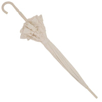Soake Stunning Classic Plain Frilled Edge Pagoda Style Long Umbrella