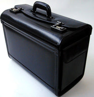 Tassia 19inch Laptop Pilot Case Bonded Leather Doctor Briefcase Flight Cabin Business Bag